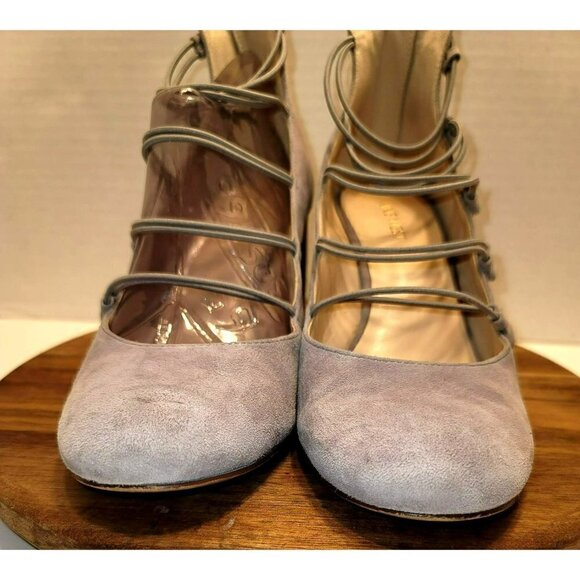 Nine West Kaede Suede Strappy Block Pumps - Picture 6 of 15